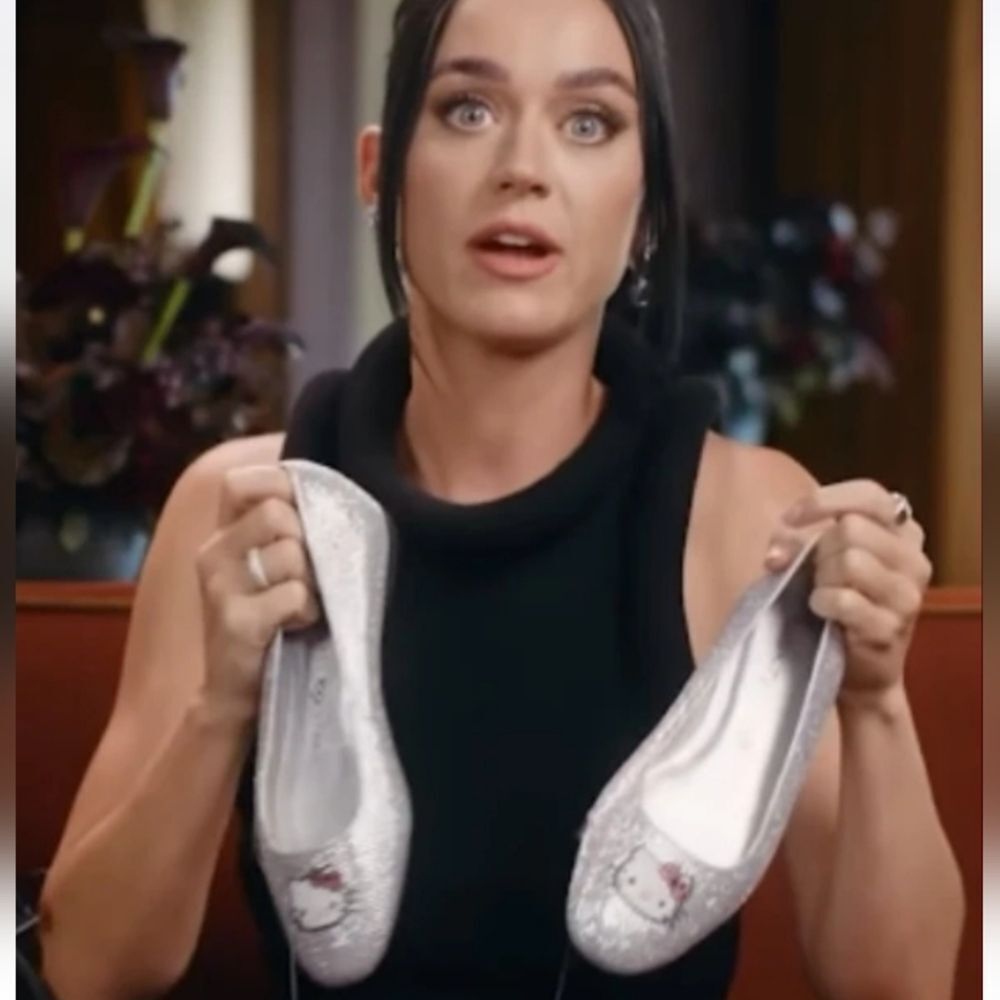 🆕️🥿Katy Perry Sanrio Limited Edition Hello Kitty Ballet Flats, Sz 7.5, 9, 9.5